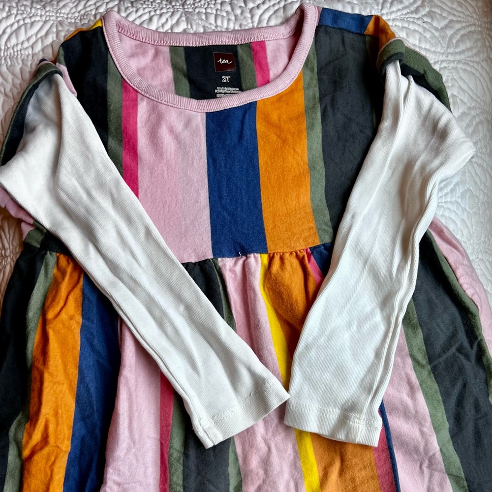 Tea Multicolor Stripe Dress